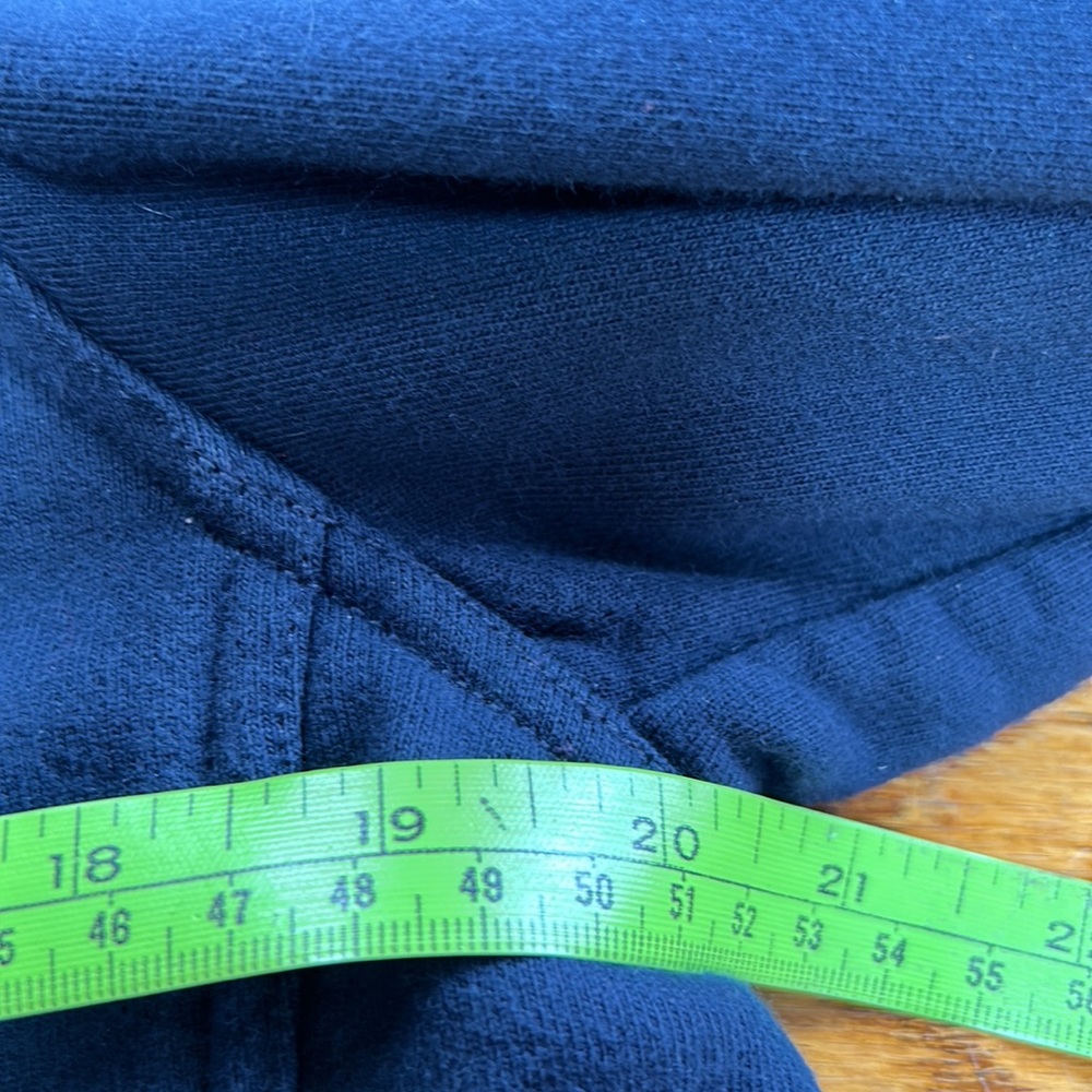 Ralph Lauren Rugby navy blue knit jacket. Blue buttons w/anchors. Size Large - Picture 10 of 12